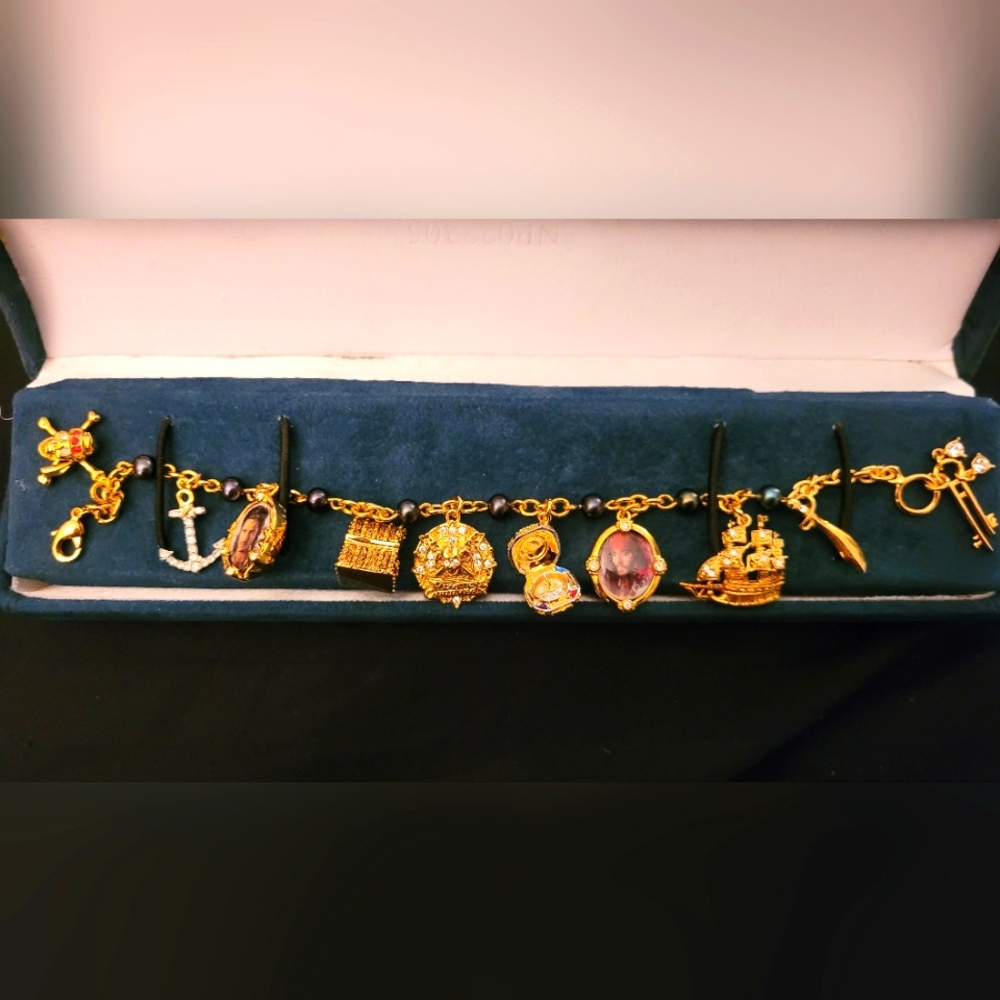 Authentic Pirates of the Caribbean Charm Bracelet